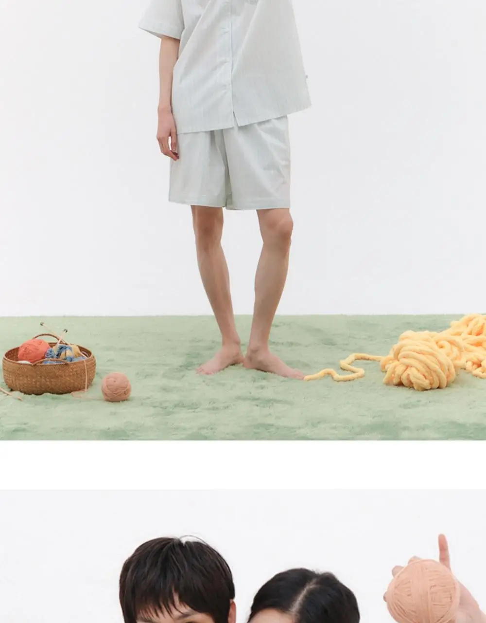 [곽민경 PICK] 오프아워 타이드리듬 치즈폼 반팔 잠옷 세트 (M / L / XL) 상세페이지 15